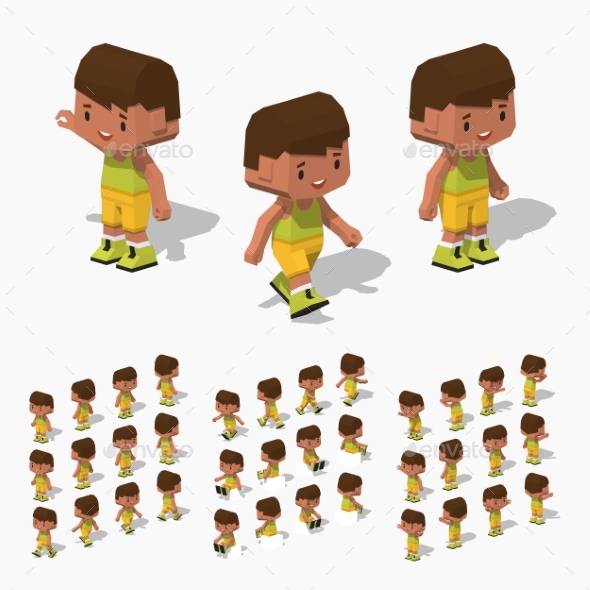 Low Poly Boy - People Characters