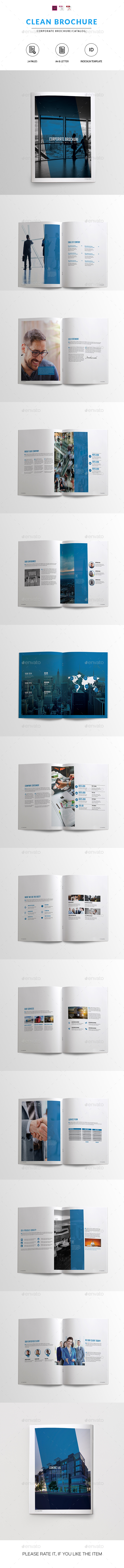 Clean Corporate Brochure/Catalog - Catalogs Brochures