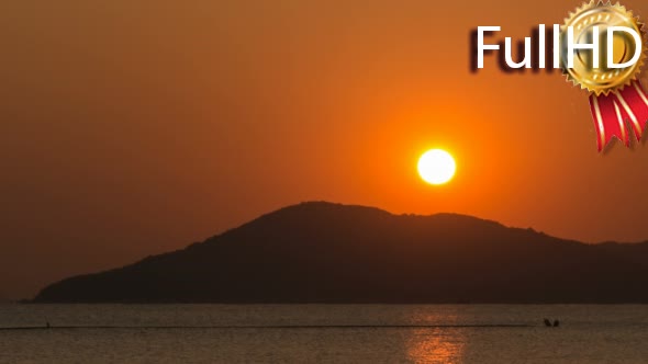 Sunset at Pui o Beach, Hong Kong, Lantau Island alt