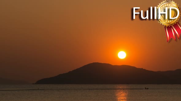 Sunset at Pui o Beach, Hong Kong, Lantau Island alt