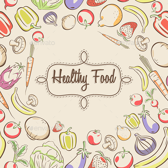 Healthy Food Poster - Food Objects