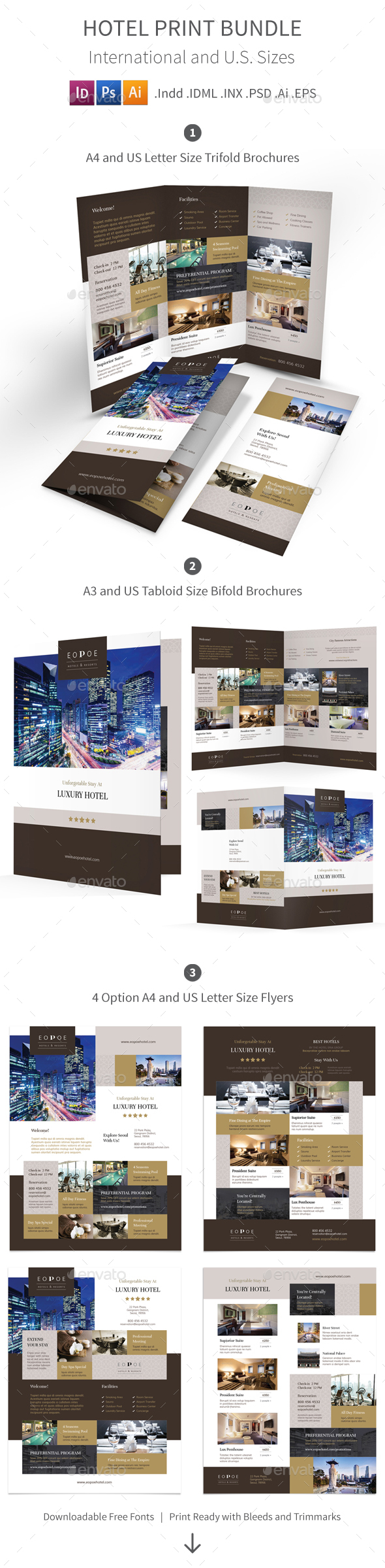 Hotel Print Bundle 5 - Corporate Brochures