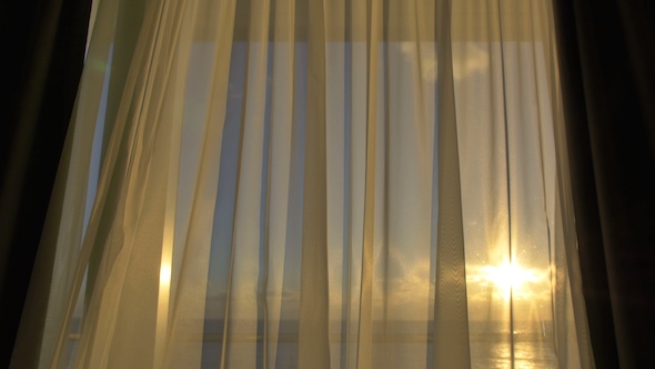 Sunset Through Curtain 2