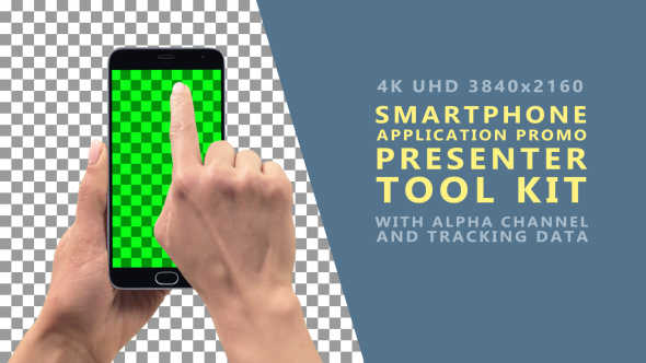 Smartphone Screen Presenter Promo with Touch Gestures