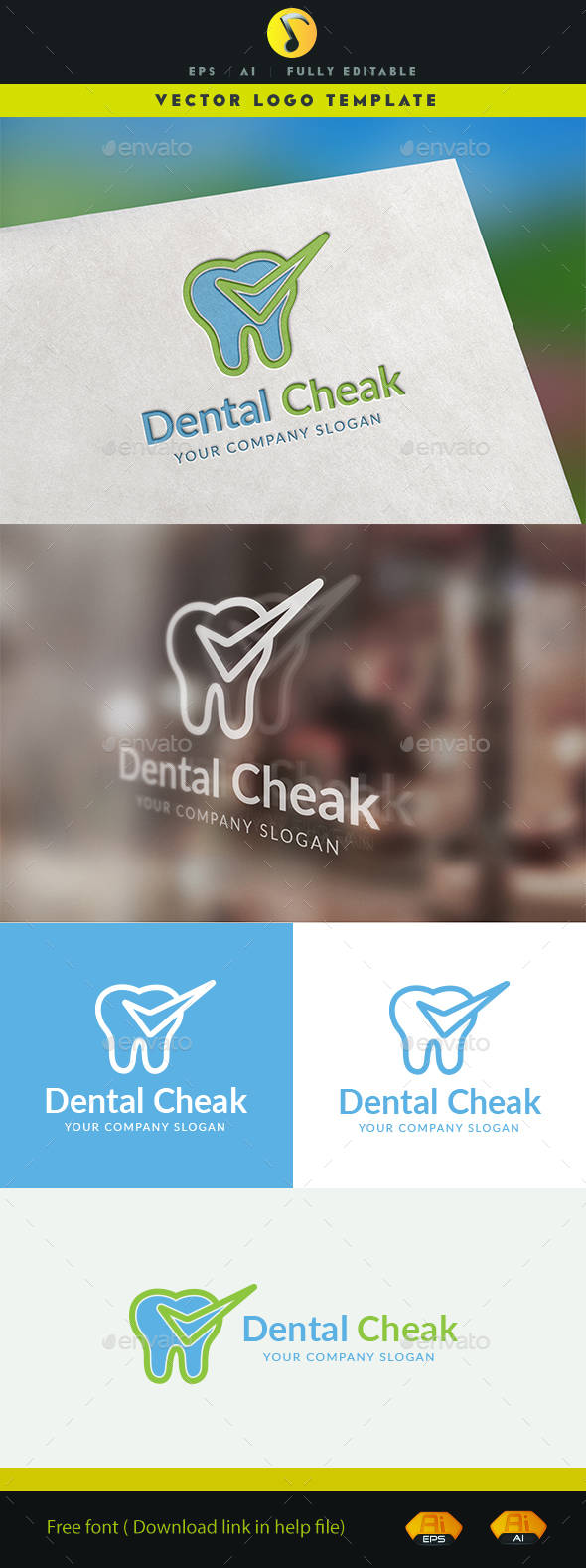 Dental Cheak - Symbols Logo Templates