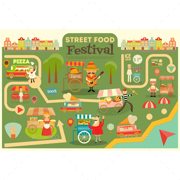 Street Food Festival - Food Objects