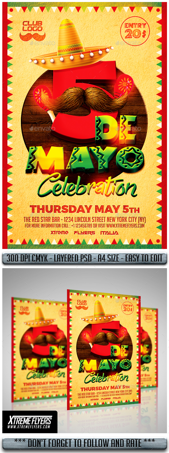 Cinco De Mayo - Events Flyers
