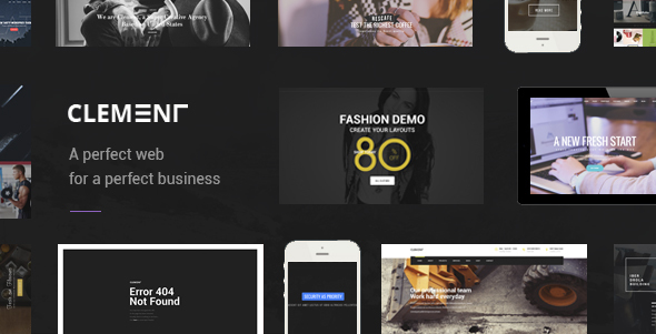 Clement - Multi-Purpose PSD Template - Portfolio Creative