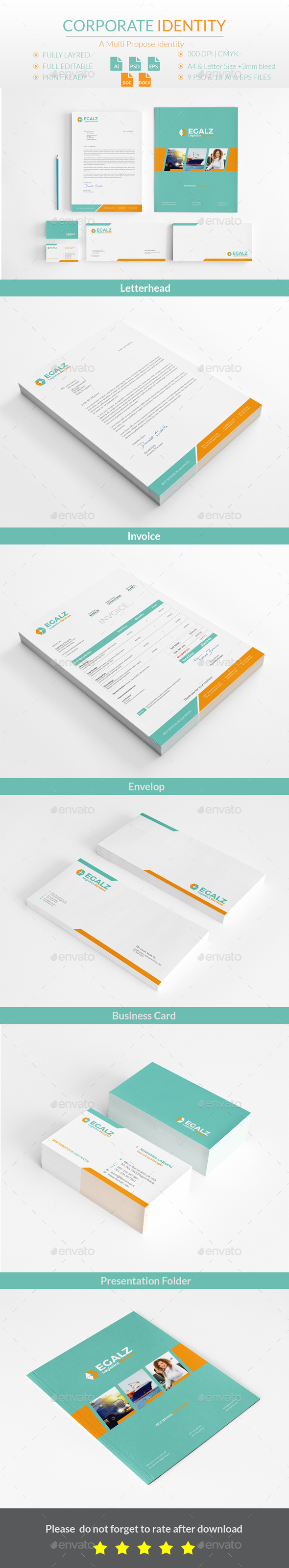 Corporate Identity - Stationery Print Templates