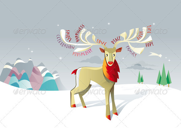 Christmas Reindeer - Animals Characters