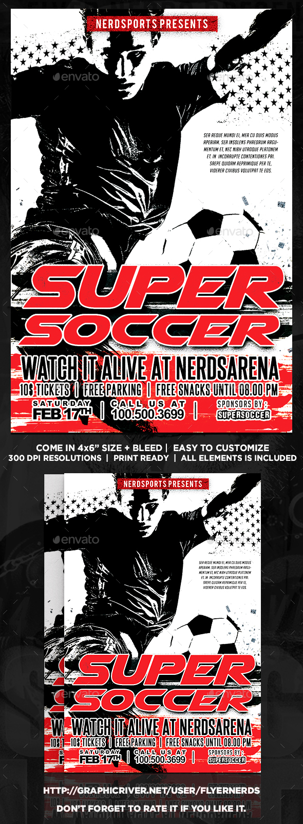 Soccer Match Sports Flyer - Sports Events