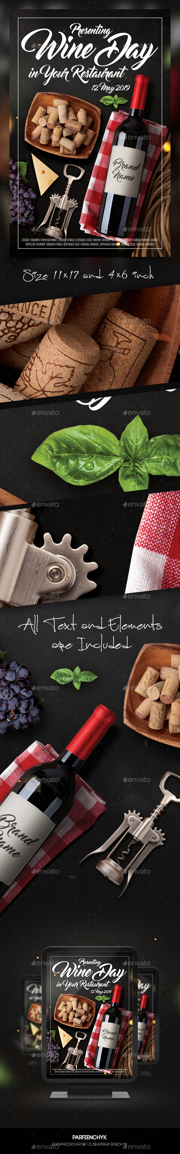 Wine Flyer Template - Restaurant Flyers