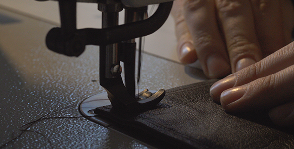 Tailor Sewing Stitch With Sewing Machine