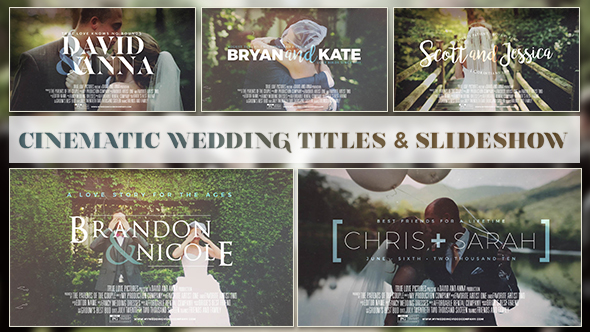 Cinematic Wedding Titles