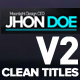 Clean Titles Lower Thirds V2 - VideoHive Item for Sale