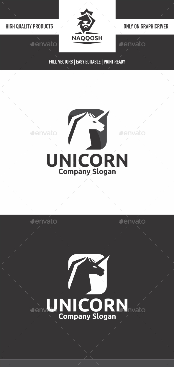 Unicorn - Animals Logo Templates