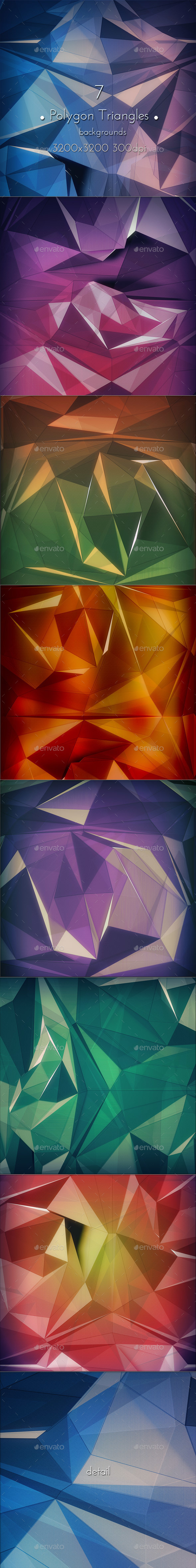 Polygon Triangles Background