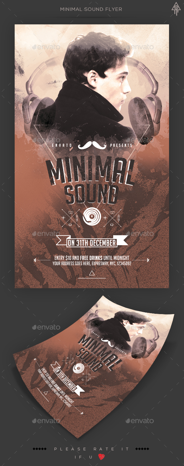 Minimal Sound Flyer - Clubs & Parties Events