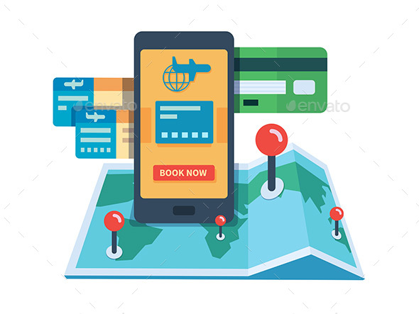 Booking Travel Online Concept - Miscellaneous Conceptual