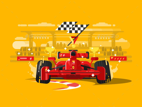 Sport Car Formula One - Miscellaneous Vectors
