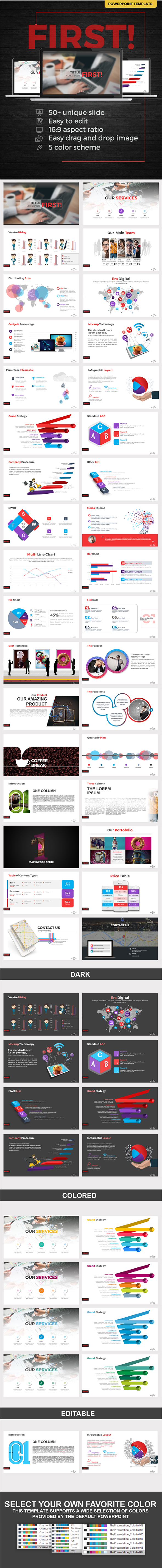First PowerPoint Template - Business PowerPoint Templates
