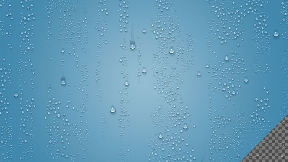 Transparent Water Drops Movement - V2