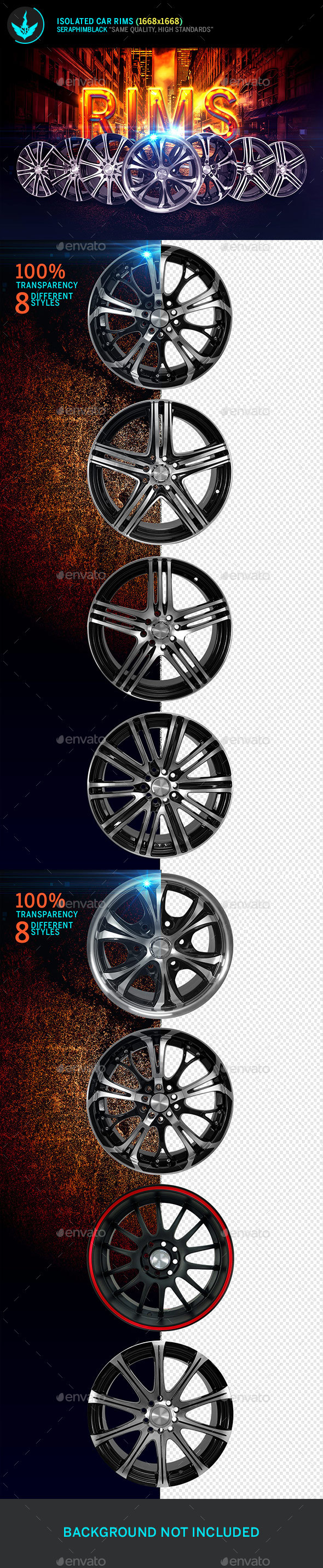 Isolated Car Rims - Isolated Objects