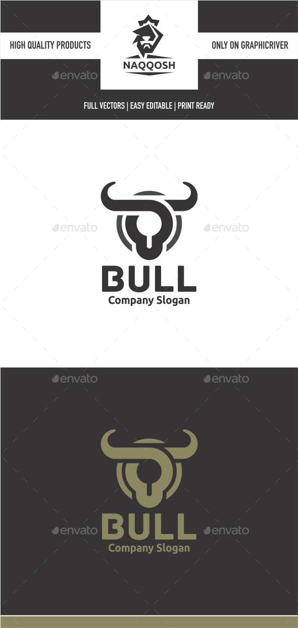 Bull - Animals Logo Templates