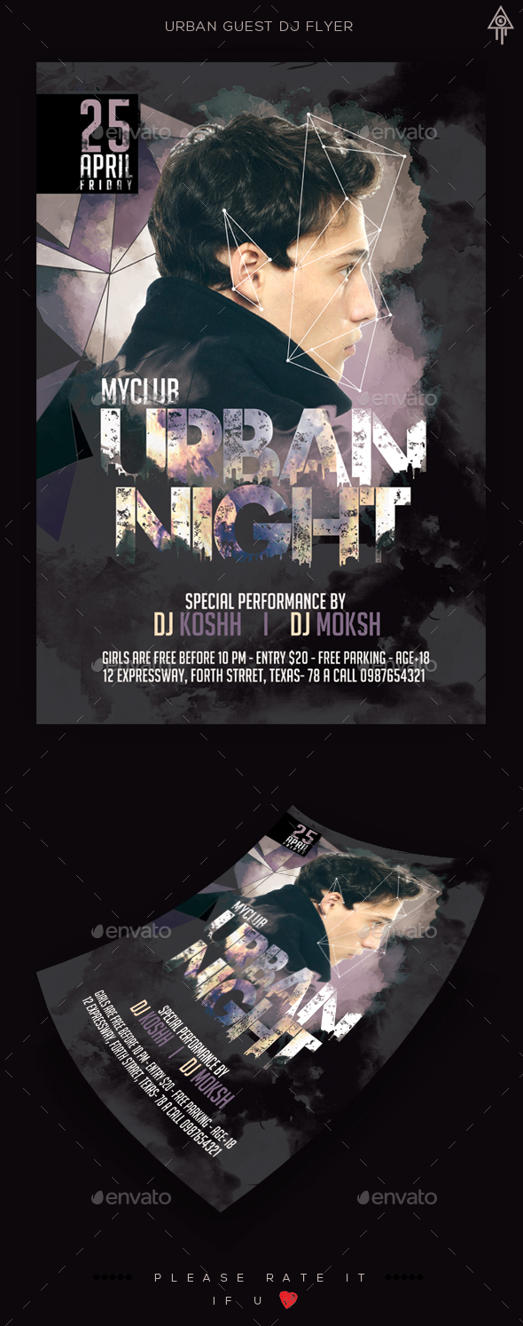 Urban Guest Dj Flyer - Clubs & Parties Events