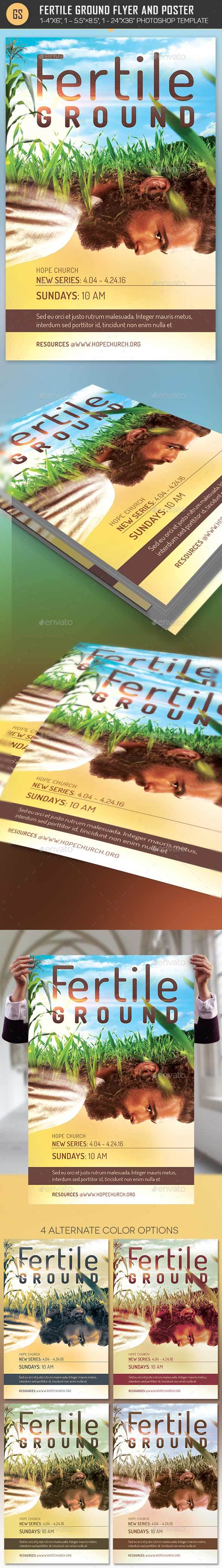 Fertile Ground Flyer Poster Template - Church Flyers