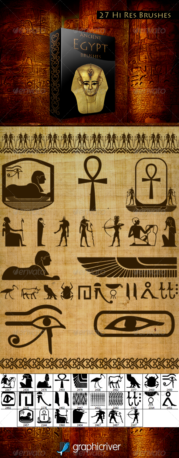 Ancient Egypt Brushes - Brushes Photoshop