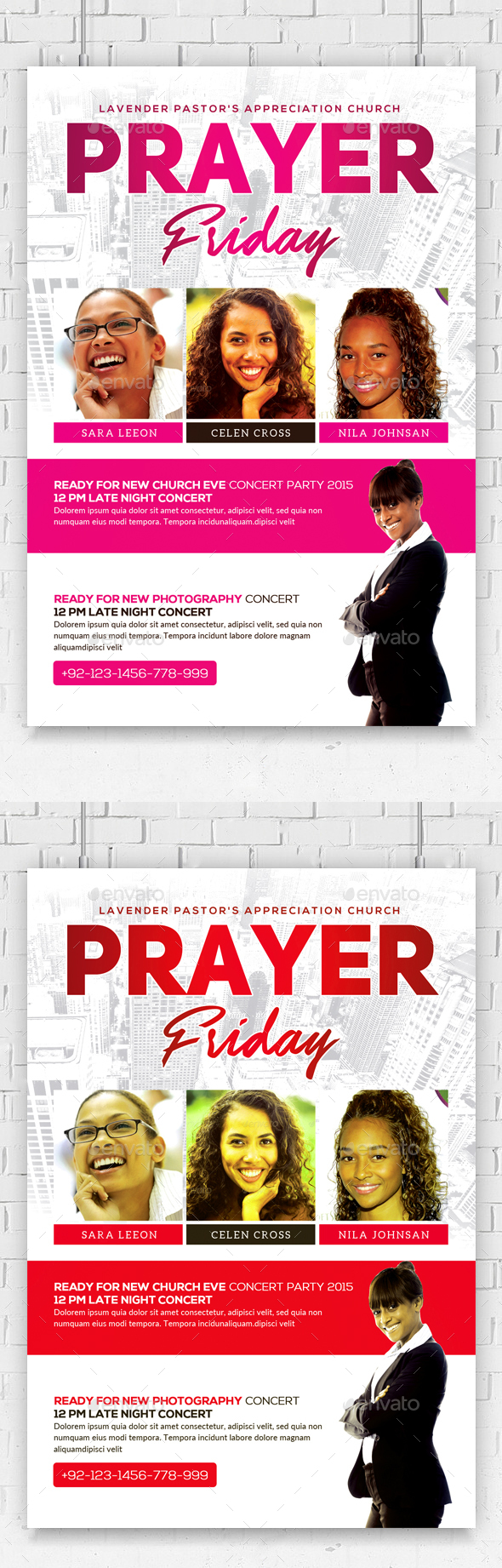 Women of Prayer Church Flyer Template - Church Flyers