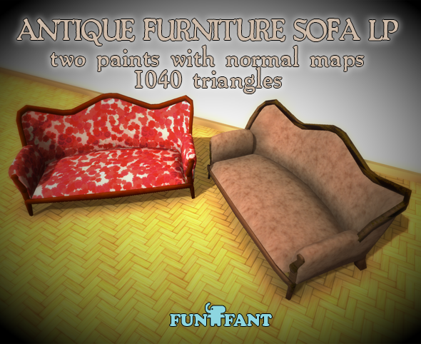 Antique Furniture - 3Docean 15726658