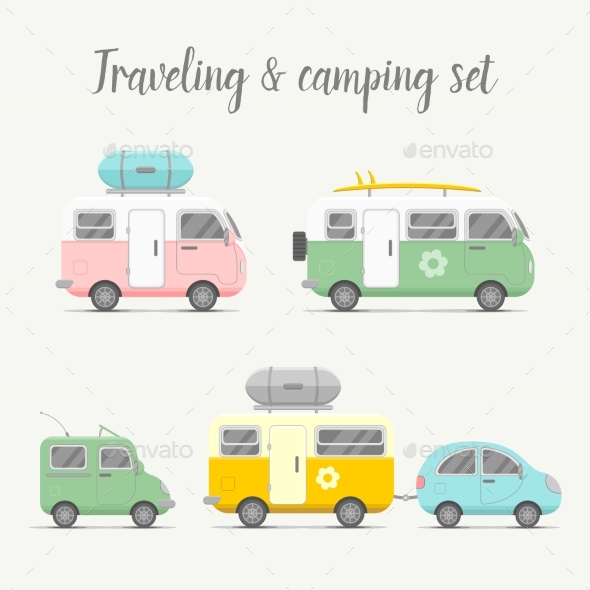 Transport Caravan Set - Travel Conceptual