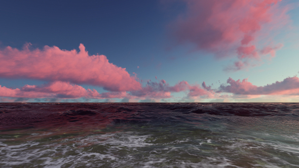 Clouds and Ocean at Sunset
