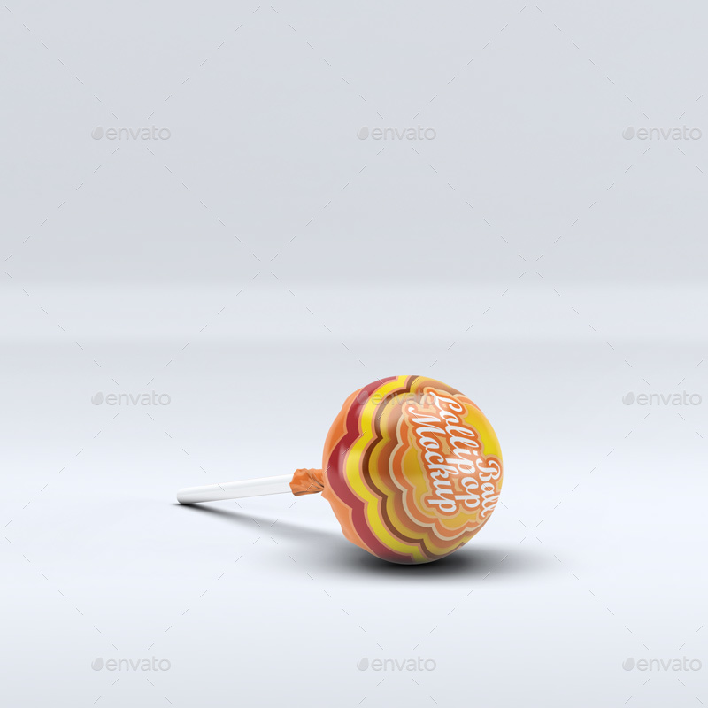 Ball Lollipop Candy MockUp by L5Design GraphicRiver