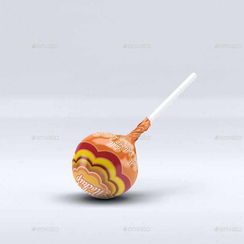 Ball Lollipop Candy MockUp, Graphics GraphicRiver