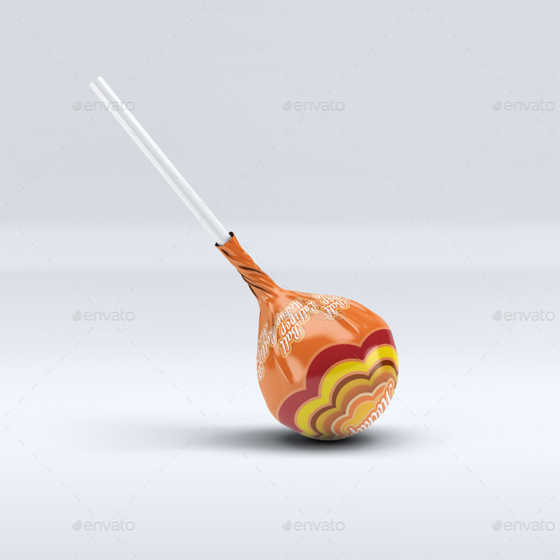 Ball Lollipop Candy MockUp by L5Design GraphicRiver