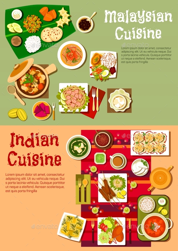 National Indian and Malaysian Cuisine - Food Objects