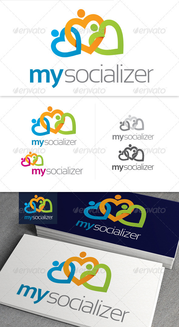 My Socializer Logo - Symbols Logo Templates