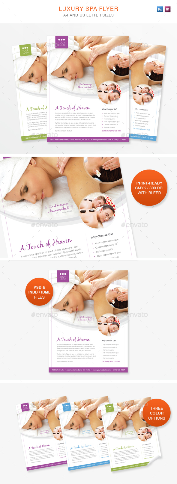 Luxury Spa Flyer - Flyers Print Templates