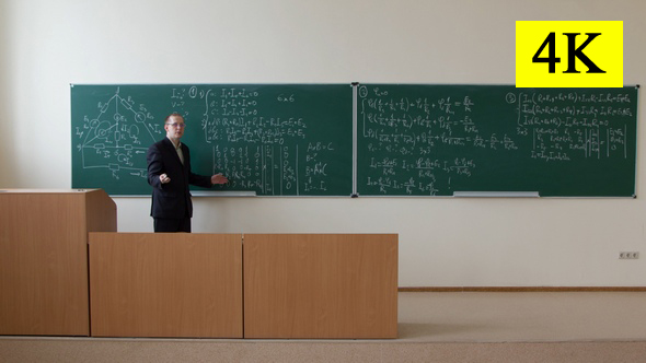 Lecturer at the University Leads the Lesson alt