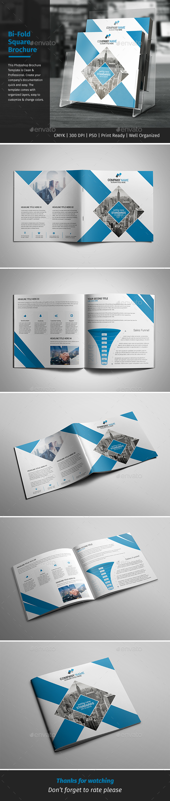 Corporate Bi-fold Square Brochure 09 - Corporate Brochures