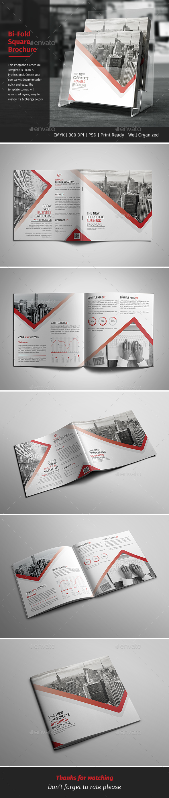 Corporate Bi-fold Square Brochure 10 - Corporate Brochures
