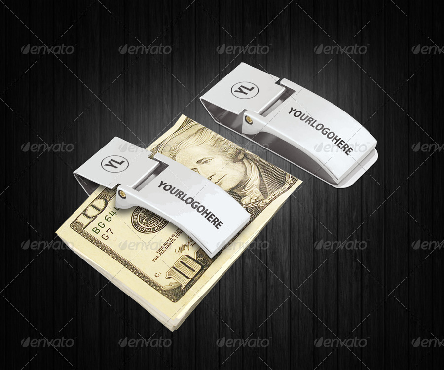 Download 3D Money Clip Mock-up by BaGeRa | GraphicRiver