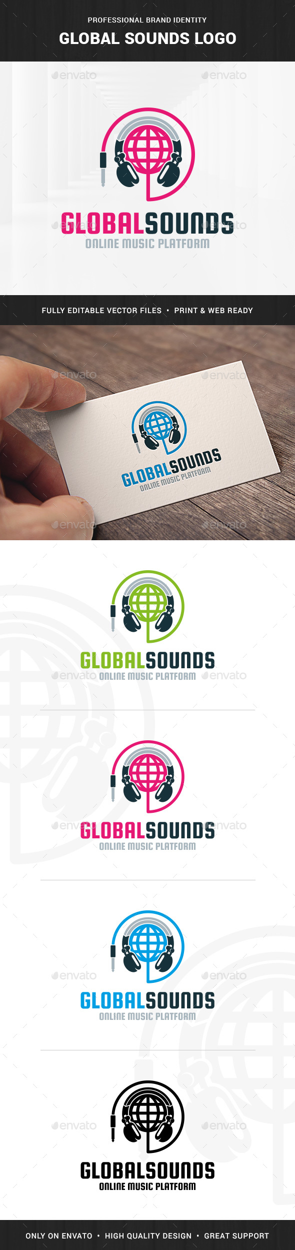 Global Sounds Logo Template - Objects Logo Templates