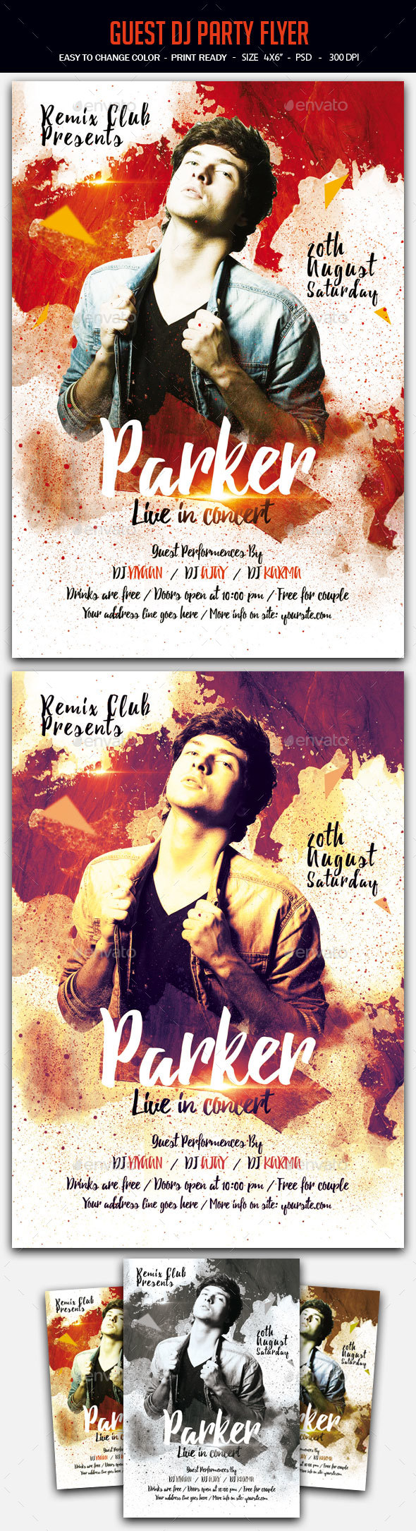 Guest Dj Party Flyer - Clubs & Parties Events