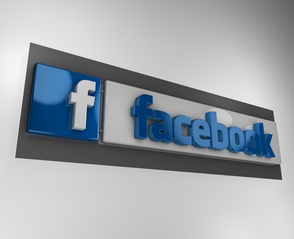 3D Facebook logo - 3Docean 1574932