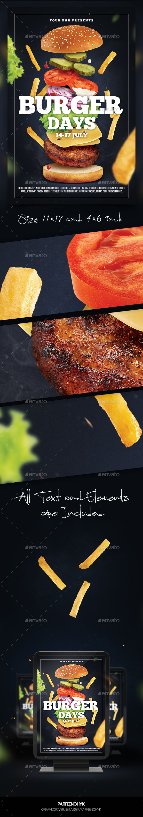 Burger Flyer Template - Restaurant Flyers