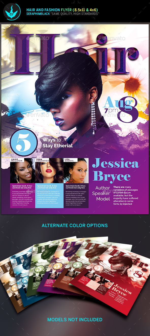 Hair and Fashion Conference Flyer Template - Events Flyers